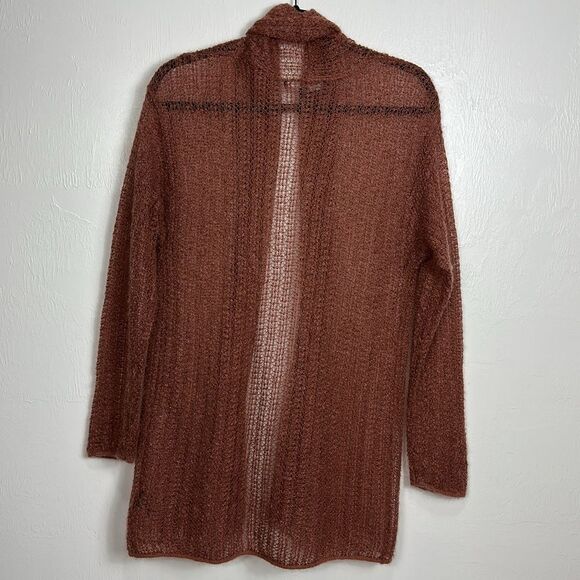 Company Ellen Tracy Mohair Blend Open Knit Open Front Cardigan Sweater Size S - Picture 4 of 9